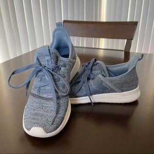 Women’s Blue Cloudfoam Adidas Sneakers - Size 7